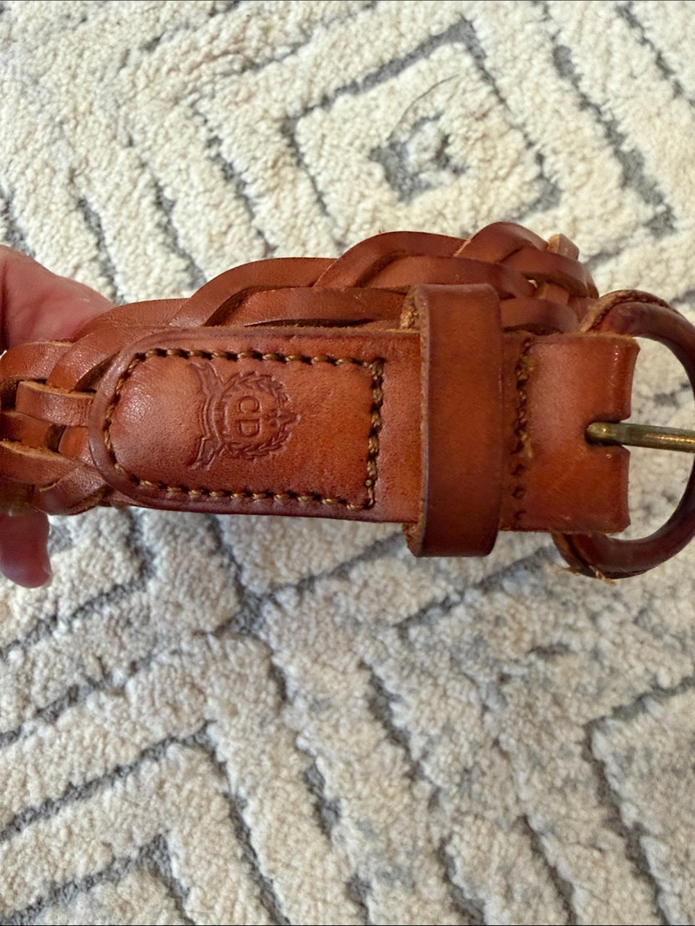 Dior Braided Leather Men’s Belt
